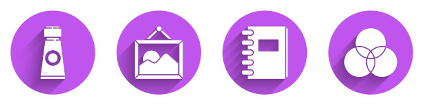 设置管与油漆调色板图片景观图片下载