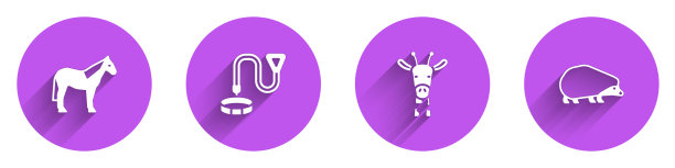 设马项圈与姓名标签长颈鹿头和图片下载