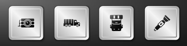 装炸药和计时器军用卡车图片下载