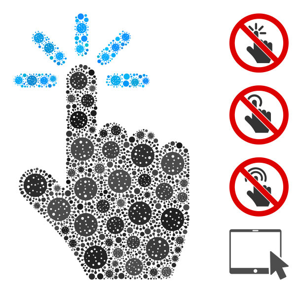 点击拼贴冠状病毒元素图片下载