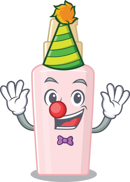 笑脸小丑基础卡通人物设计图片下载