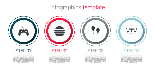 设置手柄，汉堡气球和野餐桌图片下载