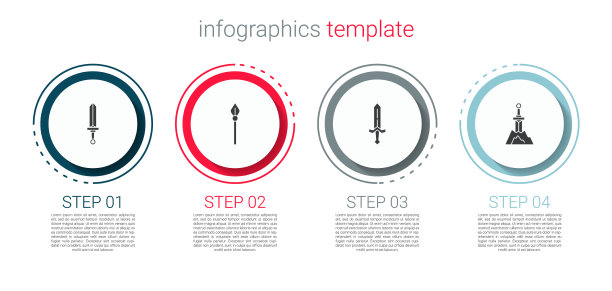 设置中世纪剑矛和剑在石头图片下载