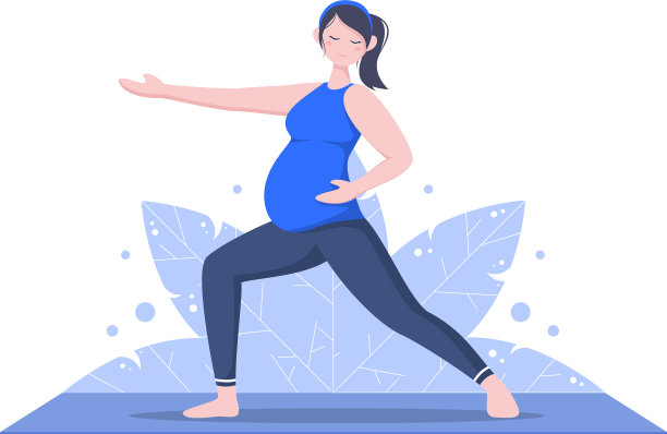 孕妇做瑜伽姿势放松图片下载