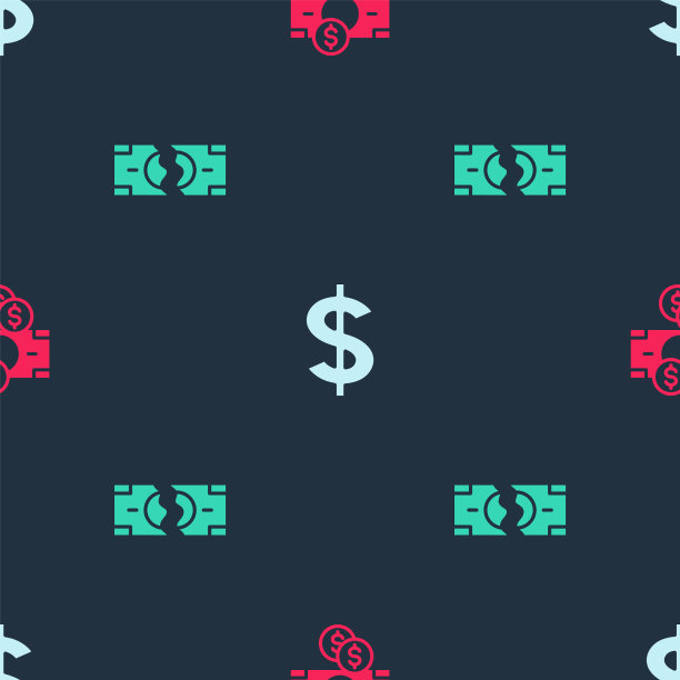 套叠纸币、现金、美元符号图片下载