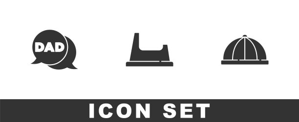 设置语音泡泡爸爸和帽子图标图片下载