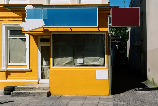 关门的croque小酒馆或快餐店。图片下载