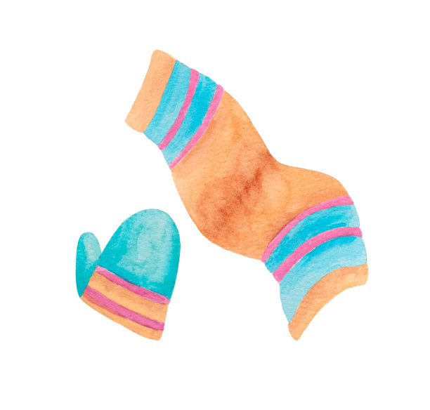 厨房毛巾和烤箱手套。一套厨房用品。图片下载