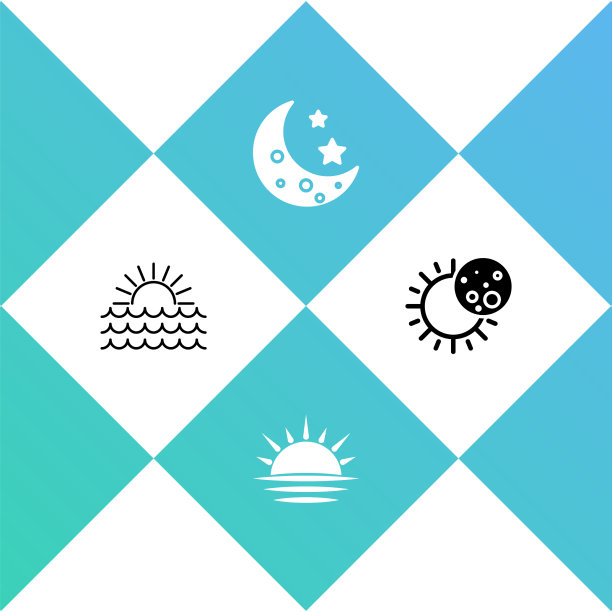 日落，月亮和星星，月蚀图片下载