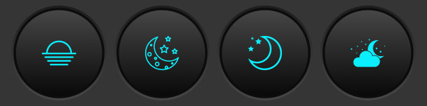 日落时，月亮和星星，云和月亮图片下载