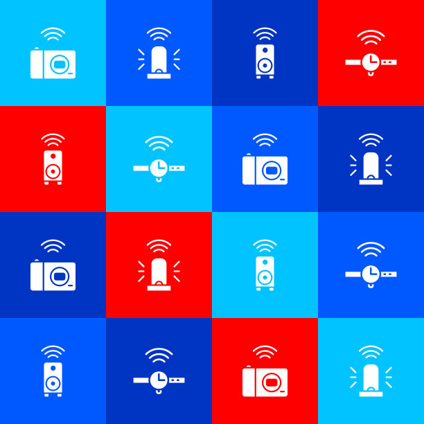 设置智能相机闪光警报器立体声图片下载