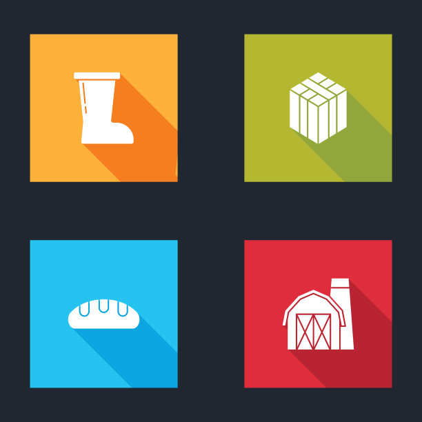 设置水，橡胶，靴子，捆，干草，面包图片下载