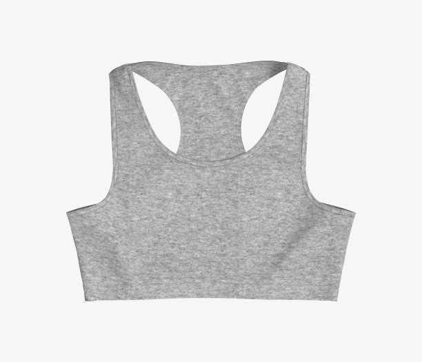 女性运动文胸模型在前面的观点图片下载