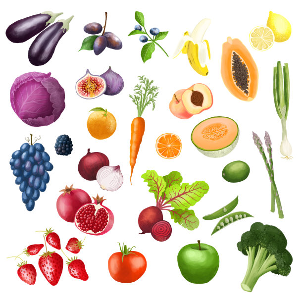 健康水果和蔬菜图片下载