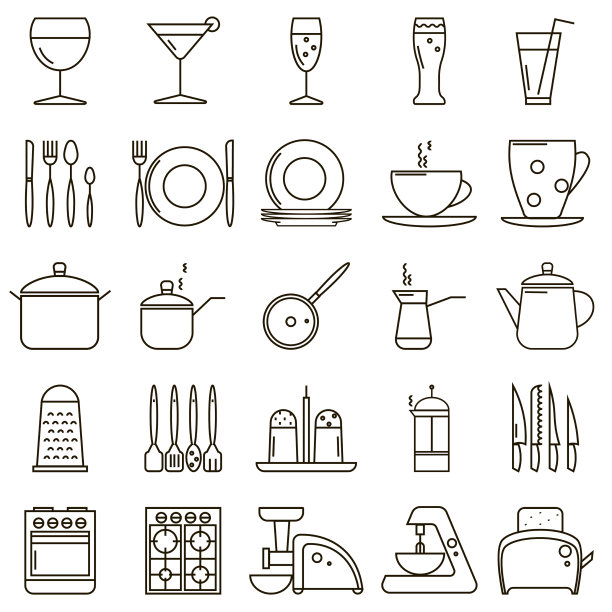 厨房图标设置图片下载