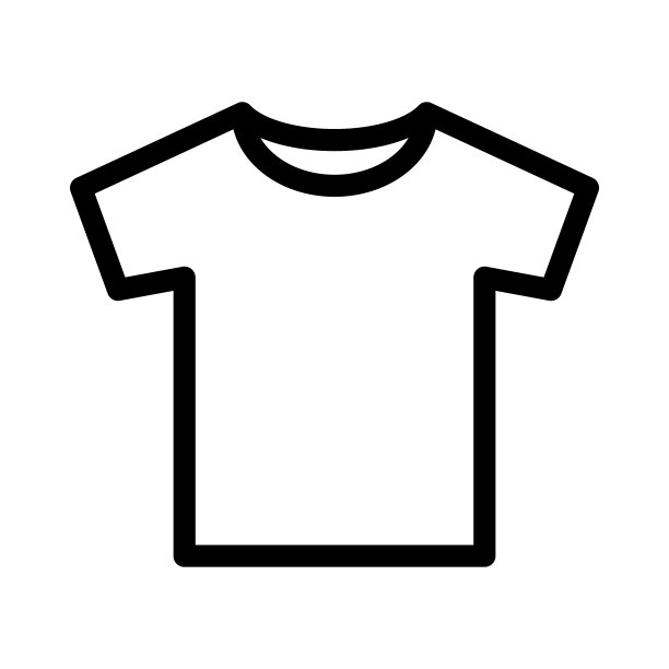 t恤图标。服装商标。大纲。图片下载