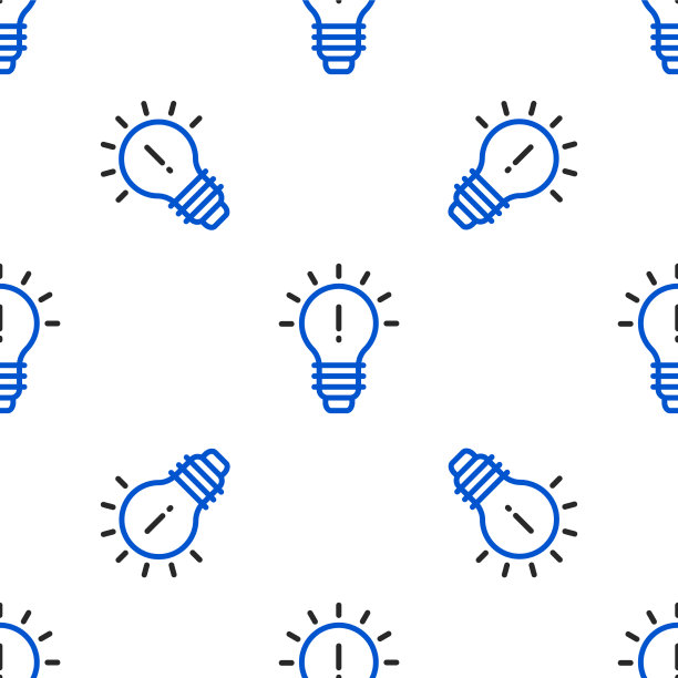 线灯泡与概念概念图标隔离图片下载
