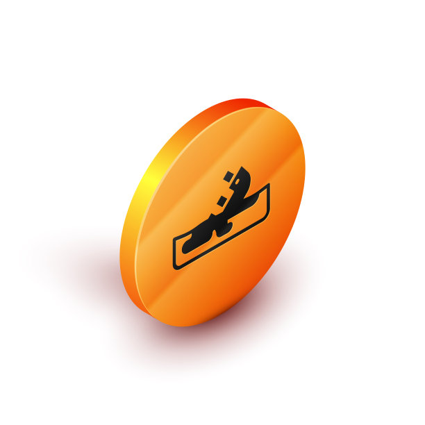 等距失事油轮图标孤立上图片下载