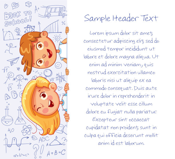 小学生在背景上举着横幅图片下载