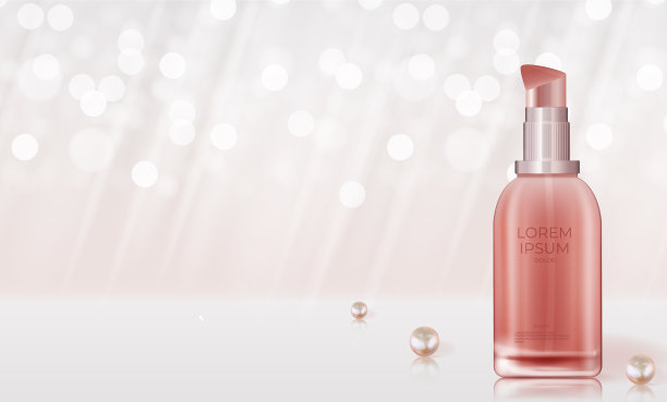 3d逼真的天然美容化妆品图片下载