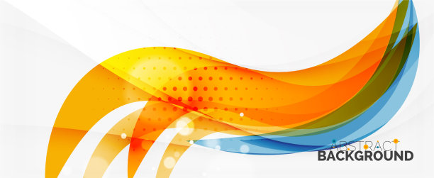 波浪线条为时尚设计模板图片下载