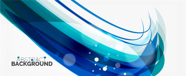 波浪线条为时尚设计模板图片下载