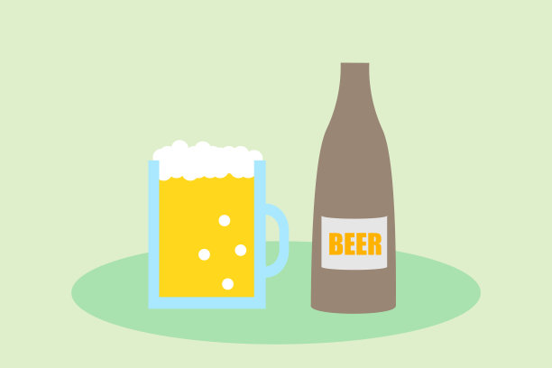 啤酒,矢量图。图片下载