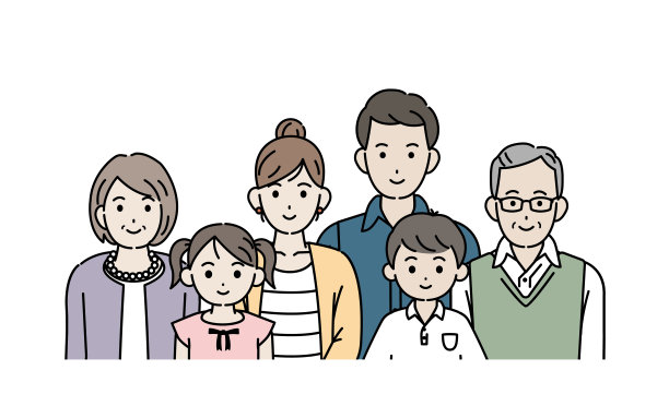 日式家庭插画素材图片