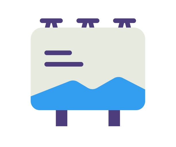 广告牌招牌广告单孤立图片下载