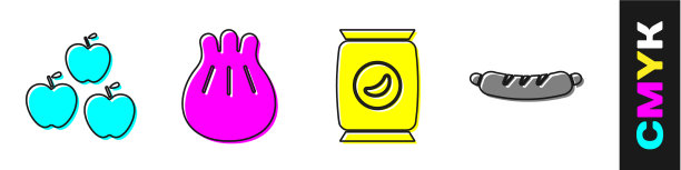 把苹果放在切板袋上图片下载