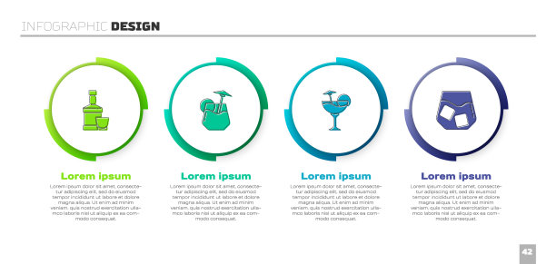 威士忌酒瓶和玻璃杯，鸡尾酒和玻璃杯图片下载