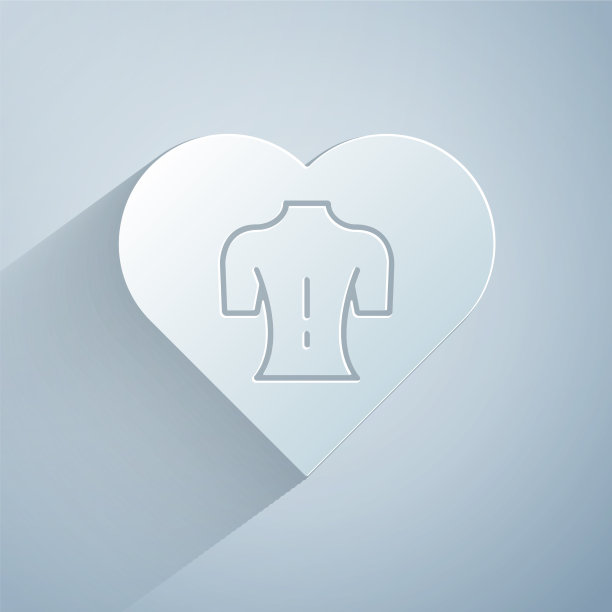 剪纸按摩图标孤立在灰色的背景图片下载