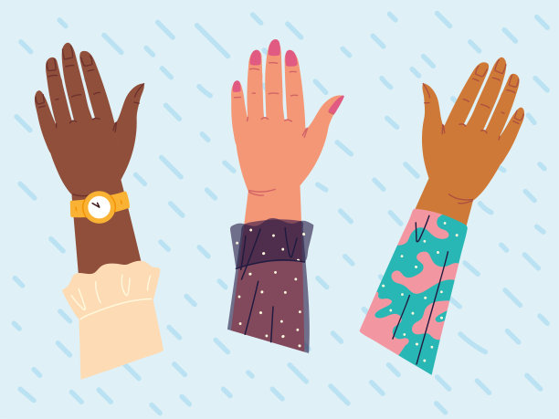 多样性举起手来图片下载