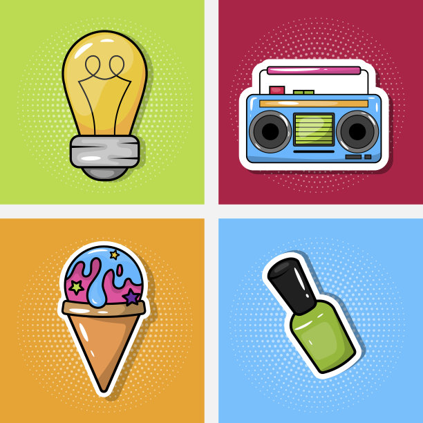 时尚水晶条纹冰淇淋音乐指甲图片下载