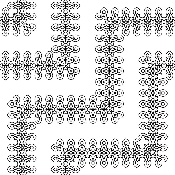 设计无缝之字形装饰图案图片下载