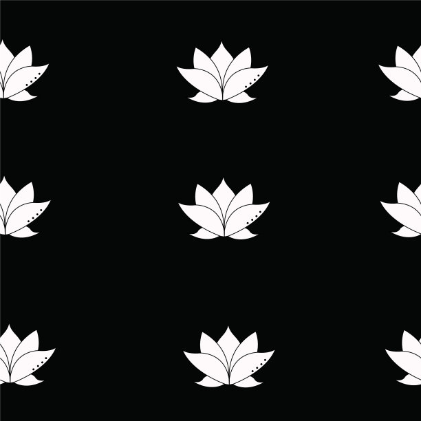 白莲花上天衣无缝的灵性图案图片下载