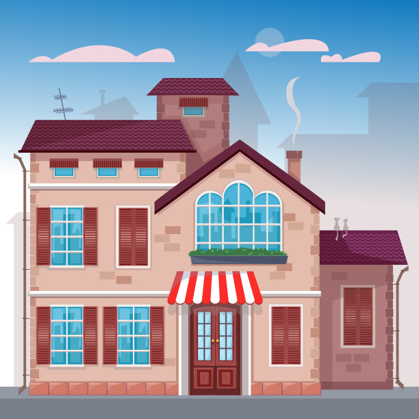 美丽的大型现代化高层建筑图片下载