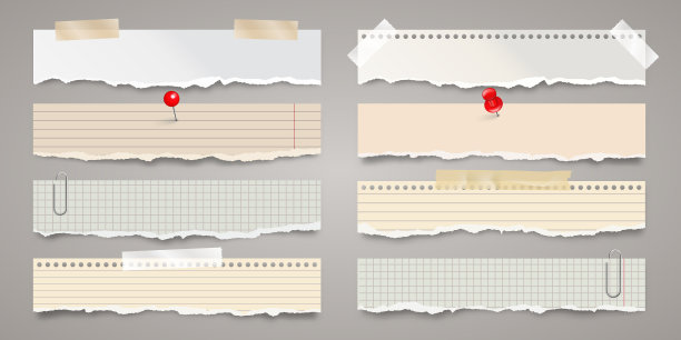 长撕纸条与胶带图片下载