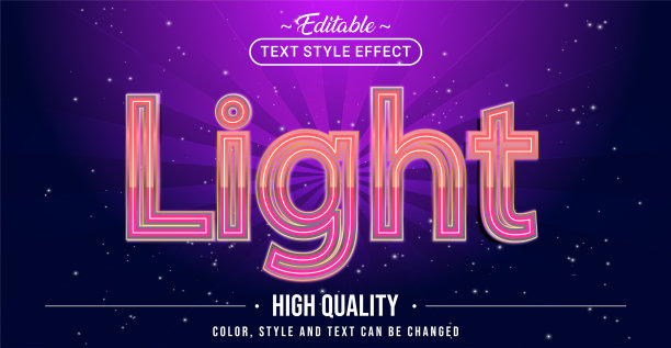 可编辑的文本样式效果-轻文本样式图片下载