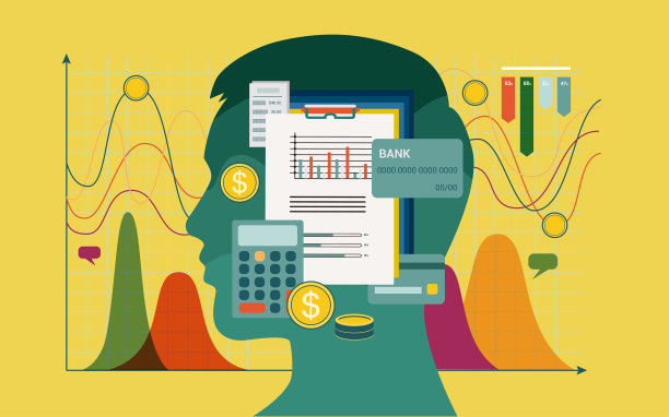 抽象插图，负责人财务思考预算，金钱。图片下载