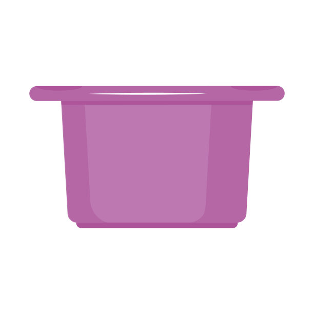 绝缘容器洗涤和清洁，彩色矢量插图在平面风格图片下载