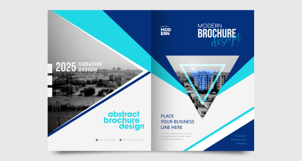 企业书籍封面设计模板A4图片下载