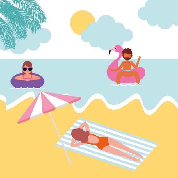 夏天的旗帜图片下载