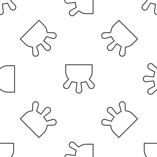 灰色线乳房图标隔离无缝图案上图片下载