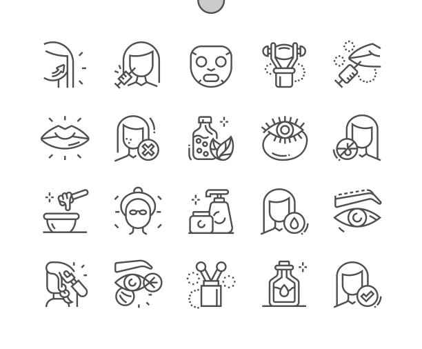 美容拉皮和肉毒杆菌美容面膜图片下载