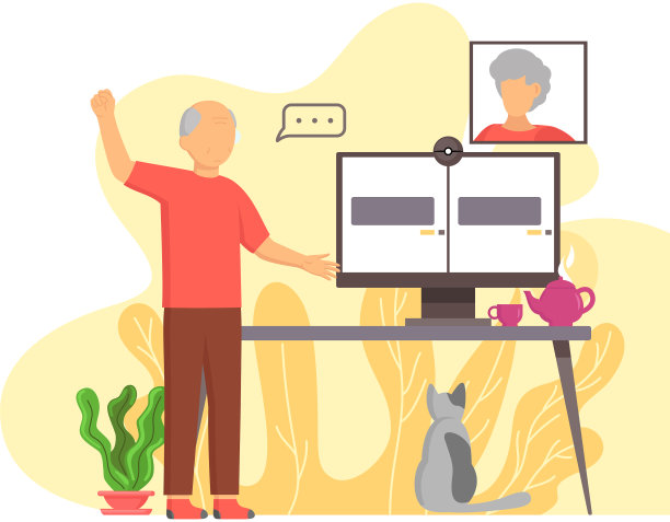 老年人和老年人一起玩电子游戏图片下载