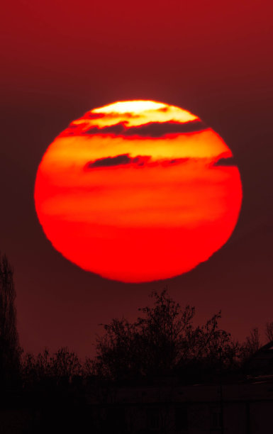 日落的观点。图片下载