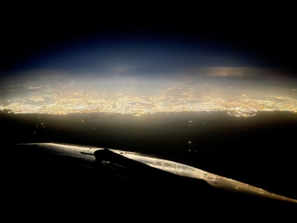 迪拜夜景航拍照片图片下载