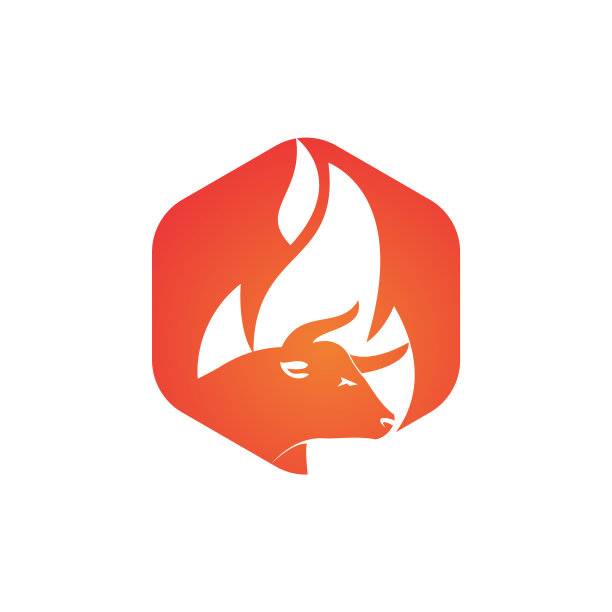 牛火标志设计模板图片下载