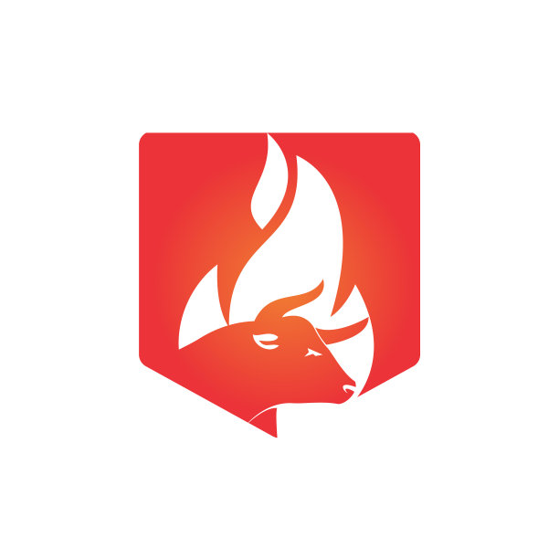 牛火标志设计模板图片下载